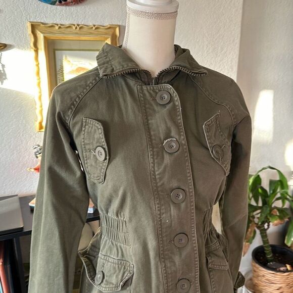 Sweet Elements Small Military Green Utility Fashion jacket Women’s - Picture 2 of 8
